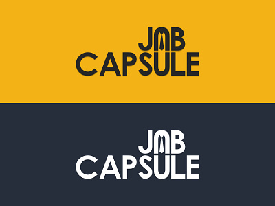 Job Capsule Logo Colors design logo