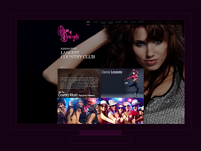 Denim & Diamonds Night Club Web Design design web