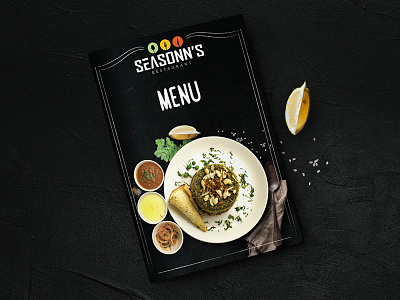 Seasonn's Restaurant Menu Design design print