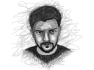 Pen Drawing Portrait art digital