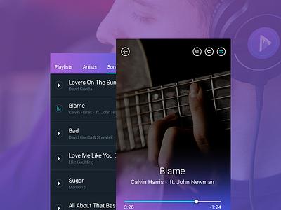Music Player android audio fahaddesigns.com fd ios minimal music player sound ui ux visual design