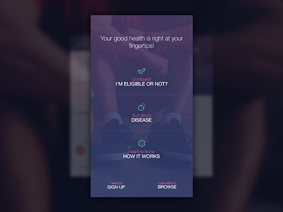 Health Research - Landing Screen