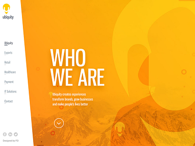 Website Landing Page design fahaddesigns landing onepage orange ui ux webbanner website yellow