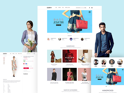 Clicky Shopping Website clean cscart ecommerce fahaddesigns fashion landing mobileapp modern onlineshopping onlineshoppingwebsite responsive userexperience