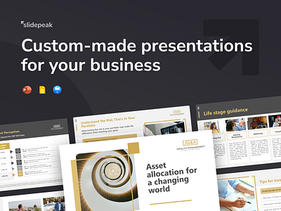 Custom-made presentations for your business branding powerpoint presentation presentation design slide