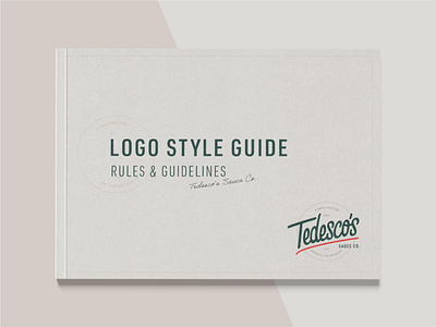 Tedesco's Sauce Co. - Logo Style Guide