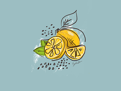 When Life Gives Ya Lemons design fruit illustration graphic design illustraion illustration procreate procreate art visual design