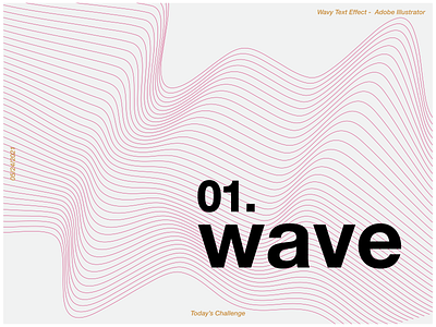 Monday Morning Design - Wavy Typography color color palette design graphic design helvetica neue illustrator meshtool swiss design swiss style typography vector visual design wavy