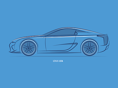 Design Lines - LFA v2 automotive cars design lexus lfa sketch sketching