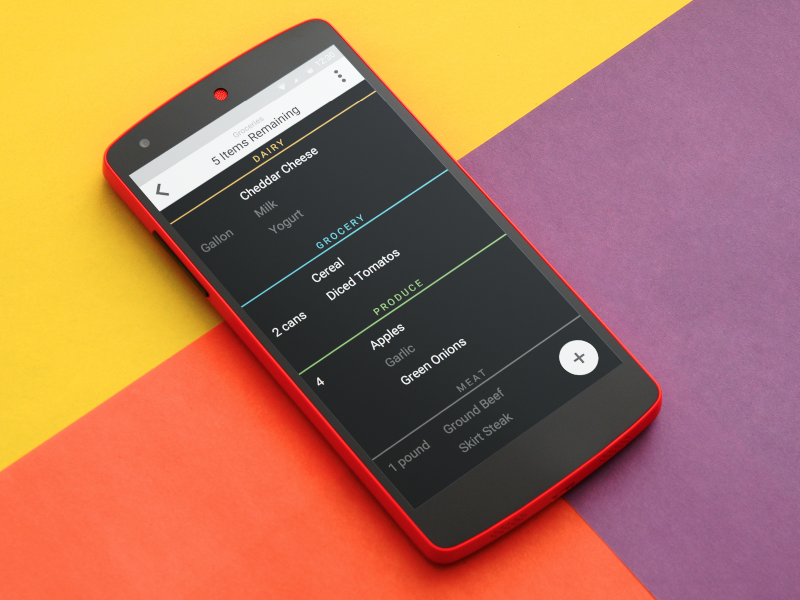 Grocery List App By Brian Potstra On Dribbble   Grocery List App 