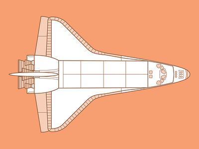 Shuttle! design illustration jet jets shuttle space
