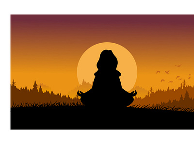 Yoga Girl 01 cartoon illustration digital illustration fashion illustration flat illustration portrait illustration web illustration