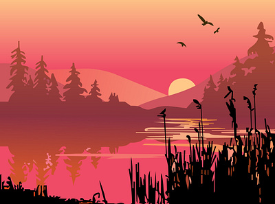 Nature illustration illustration nature vector