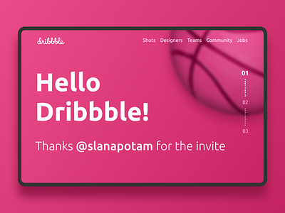 Hello Dribbble!