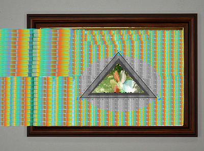Distorted Memories art collage design glitch graphic design