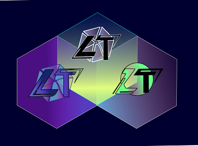 LT Logo variations 2022 adobe illustrator branding graphic design logo neon retro ui vector vhs