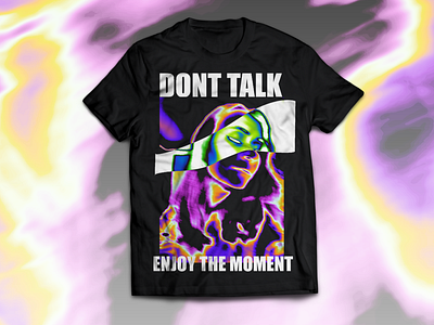 Enjoy the moment 2022 blurry branding exposure graphic design heatmap mock up photoshop print design t shirt textile