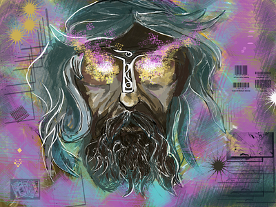 Rasputin's Acid Hypnosis 2022 acid brush hypnotic illustration photoshop psychedelic stamp
