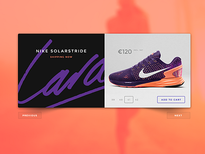 Product highlight block blur minimal nike orange product highlight purple running shoes