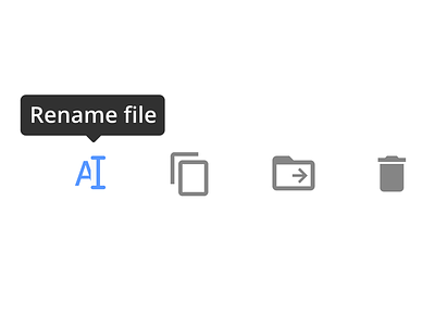 Rename File rename file tooltip