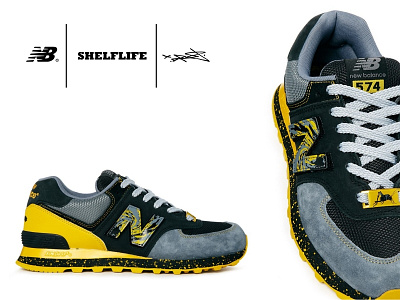 New Balance x Shelflife x Dr.Z "City of Gold" collaboration graphics hypebeast johannesburg new balance sneaker south africa