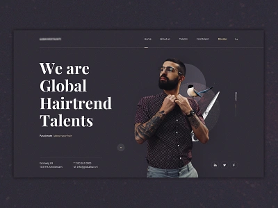 Barber heroes platform branding clean clean ui compositing design header design identity branding identity design image manipulation imagery minimal persuasion typography ui uidesign web website