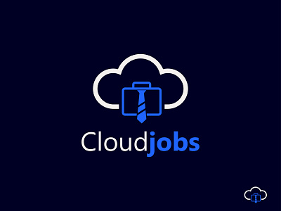 Cloud Jobs Logo Design art business logo design creative logo design dribbble dribbble best shot graphic design illustrator job logo logo design branding logo design concept minimalist logo modern logo modern logo design photoshop poster professional logo ui ux