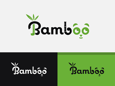 Bamboo Logo Design Panda