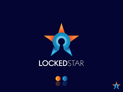 LockedStar Logo Design