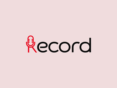 Record Logo Design ( Word Mark Logo) branding graphic design logo motion graphics music production logo record icon logo record label logo record song recording studio recording studio logo