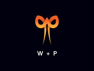 w + p Letter Logo Design
