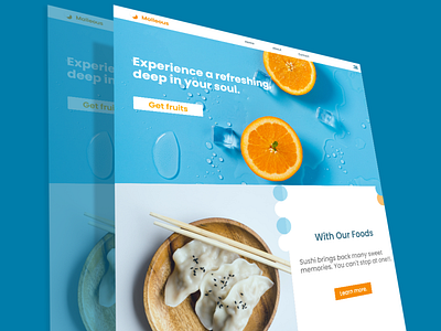 FRUITS SHOP LANDING PAGE branding design graphic design icon illustration ui ux