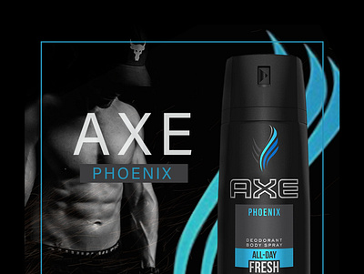 AXE PHOENIX banner banner ad banner design branding graphic design graphicdesign perfume social media design