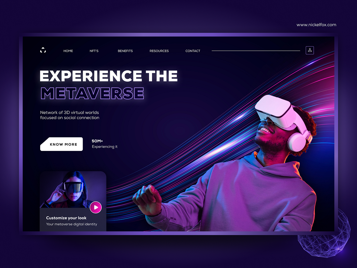 metaverse-web-concept-by-aman-verma-for-nickelfox-ui-ux-design-on