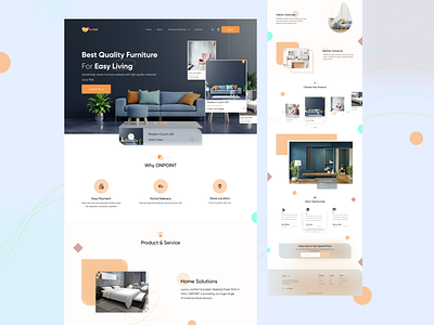 Furniture Landing page Design adobe illustrator adobe photoshop adobe xd app design figma furniture furniture web design graphic graphic design graphicdesign landingpage logo design mobile app mobile app design typography ui uiux design ux web design