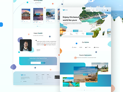 Travelw Landing page Design adobe illustrator adobe photoshop branding education figma design graphic design homepage design illustrator landing page landing page design landingpage logo mobile app mobile app design mobile ui ui ui ux design ui ux web web design website design