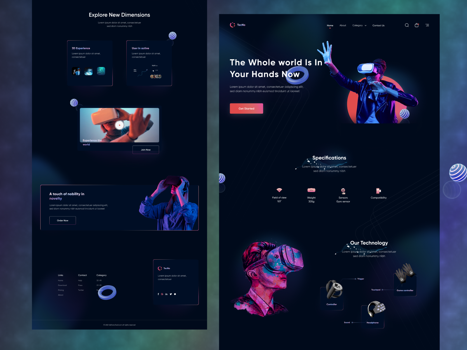 TecNo Landing Page by Aminul - UX/UI Designer on Dribbble