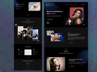 Beauty Landing page