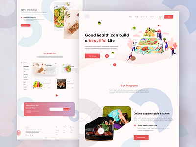 Food Landing page adobe photoshop animation branding delivery education food food delivery furniture graphic design gym illustration landing page landing page design logo mobile app design ui ux web design website design website landing page