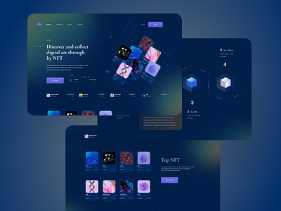 NFT Art Landing page design