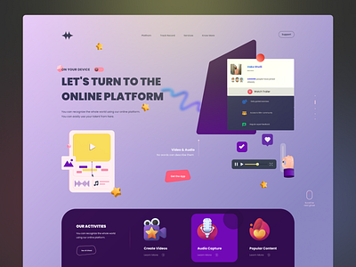 Video marketing landing page banking crypto ecommerce ecommerce landing page figma graphic design landing page landing page design nft online online platform ui uiux ux video video marketing video pl web design website design wensite