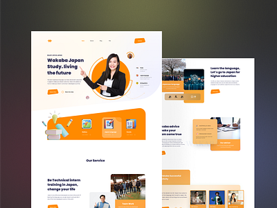 Education Agency Landing page agency courses design e learning education landing page landing page design learning online class online courses online learning student study teacher training ui uiux web design website website design