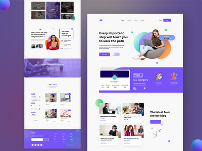 Learning Landing Page design