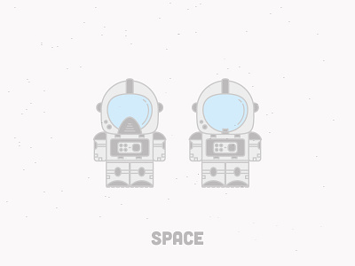 Space - Made for fun :P astronaut cosmos minimal nasa space suit