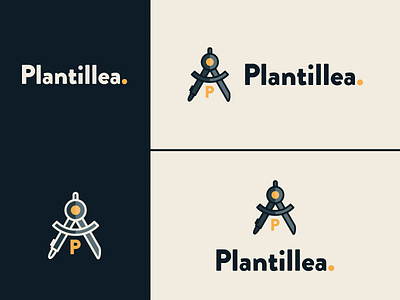 Plantillea. compass design icon logo logotype plantillea theme