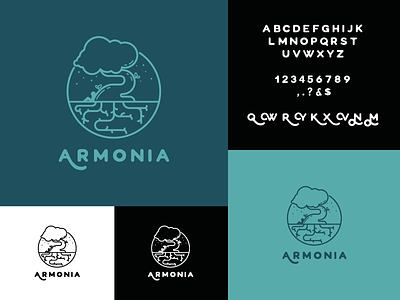 Armonía - Logo Concept- bodhi bonsai brand concept logo logotype star tree wildfire zen