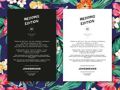 Jomebrewer - Wedding Edition - beer brew clean made minimal rounded tags type typography wedding