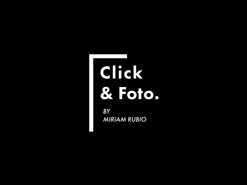 Click & Foto - Logo animation clean futura logo logotype minimal photography