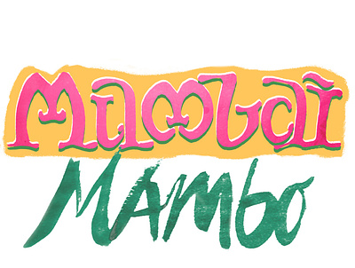 Mumbai Sanskrit Bollywood style bollywood hand drawn type logo movie title type sanskrit type