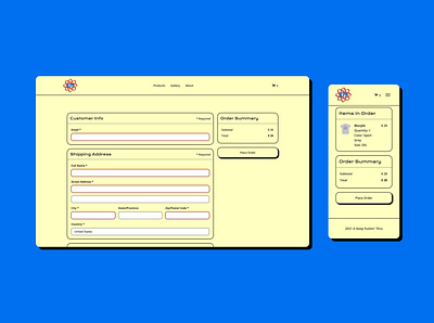 Bold checkout form design ui ux web